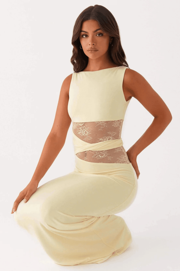 Serafina Lace-Waist Maxi Dress - 19
