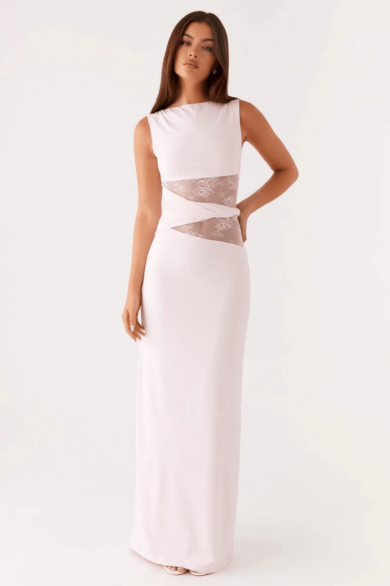 Serafina Lace-Waist Maxi Dress