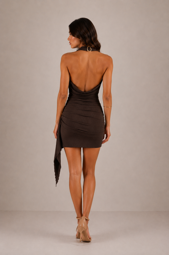 Serafina Draped Mini Dress