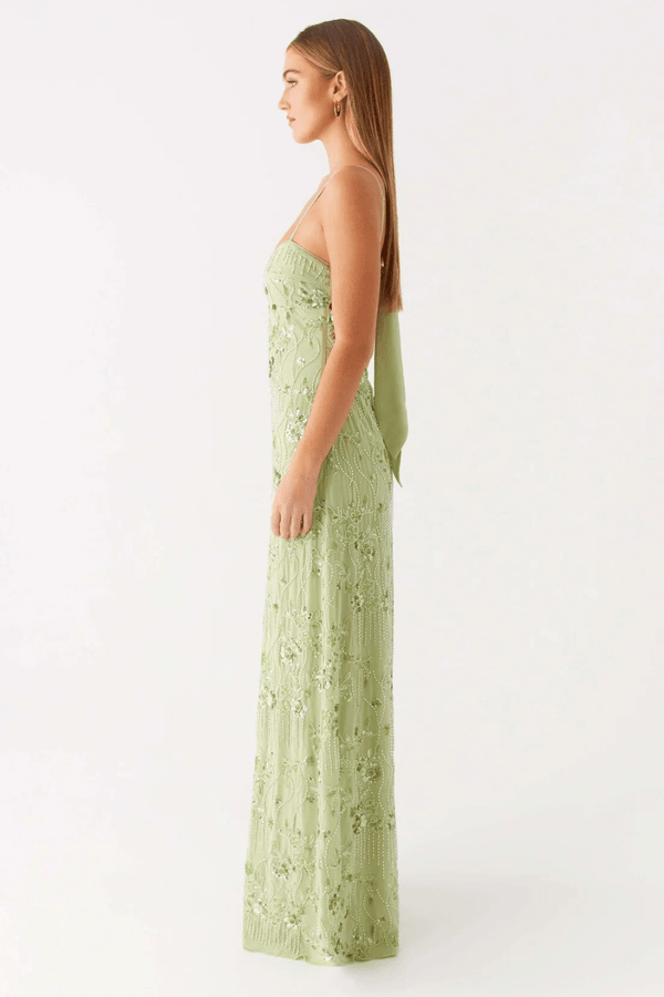 Seraphina Beaded Open-Back Maxi Dress - 2
