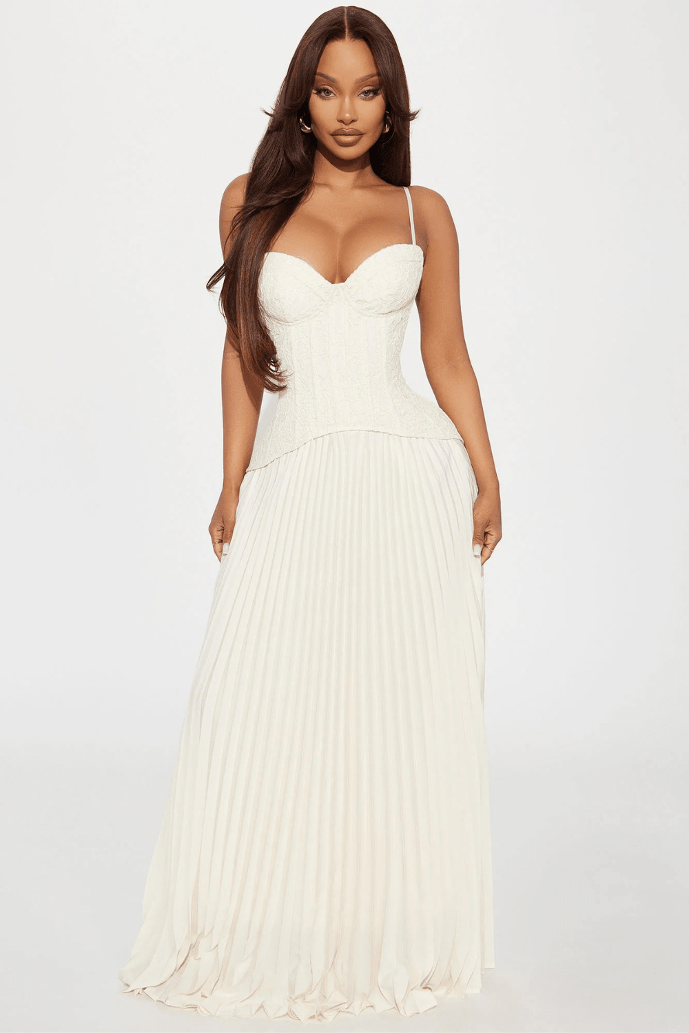 Séraphine Lace Corset Maxi Dress - 1