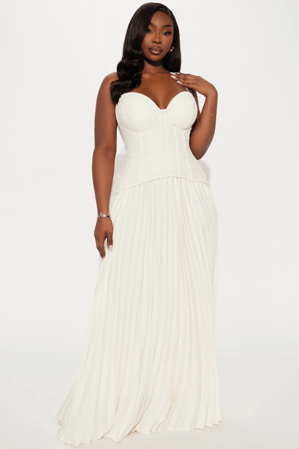 Séraphine Lace Corset Maxi Dress - 4