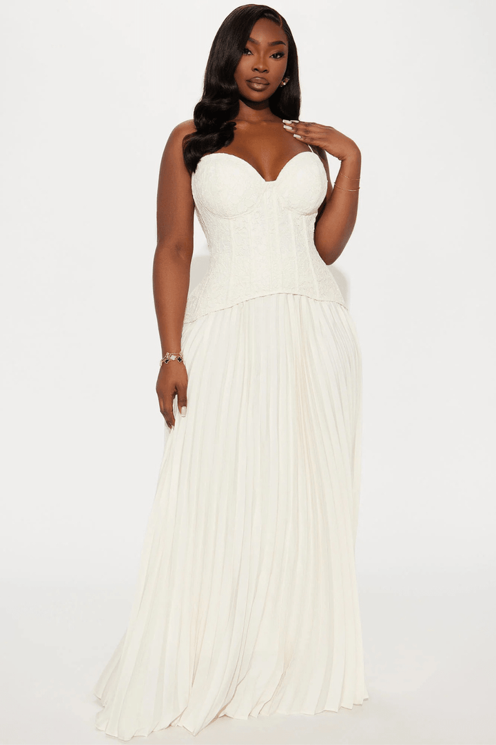 Séraphine Lace Corset Maxi Dress - 4