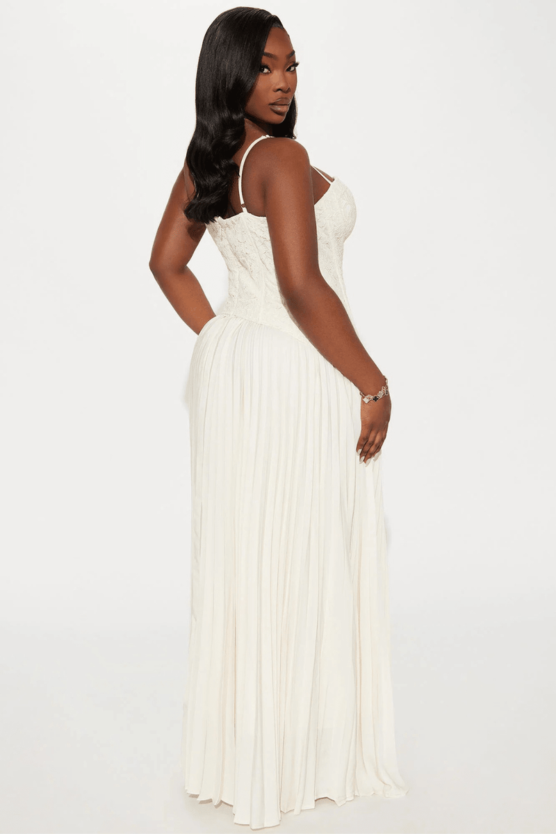 Séraphine Lace Corset Maxi Dress