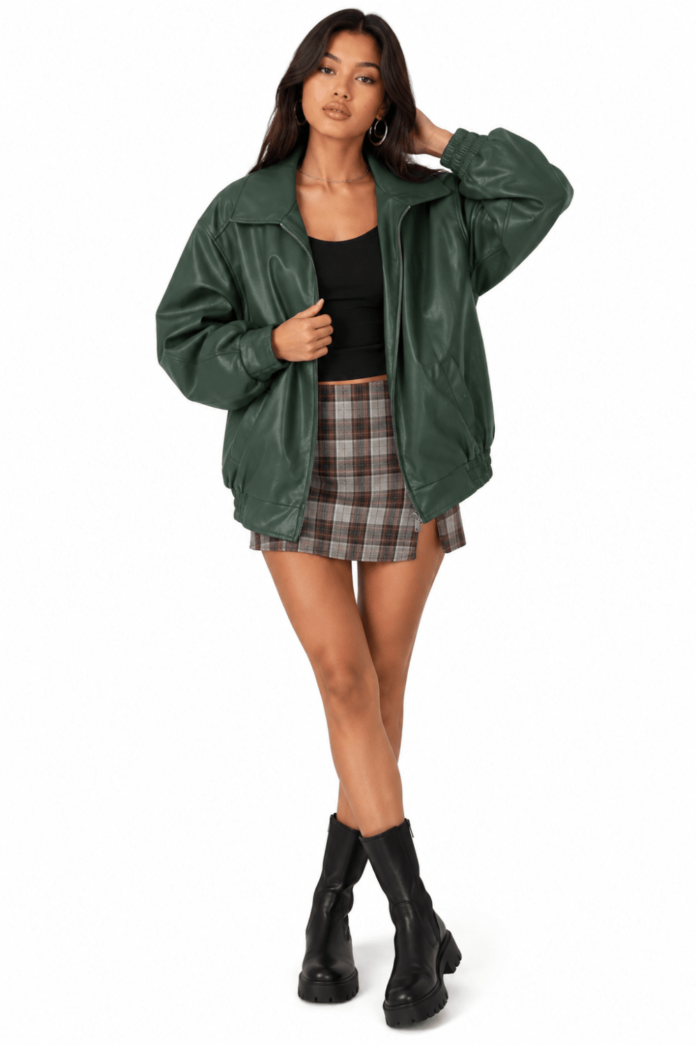 Serena Oversized Biker Jacket - 6