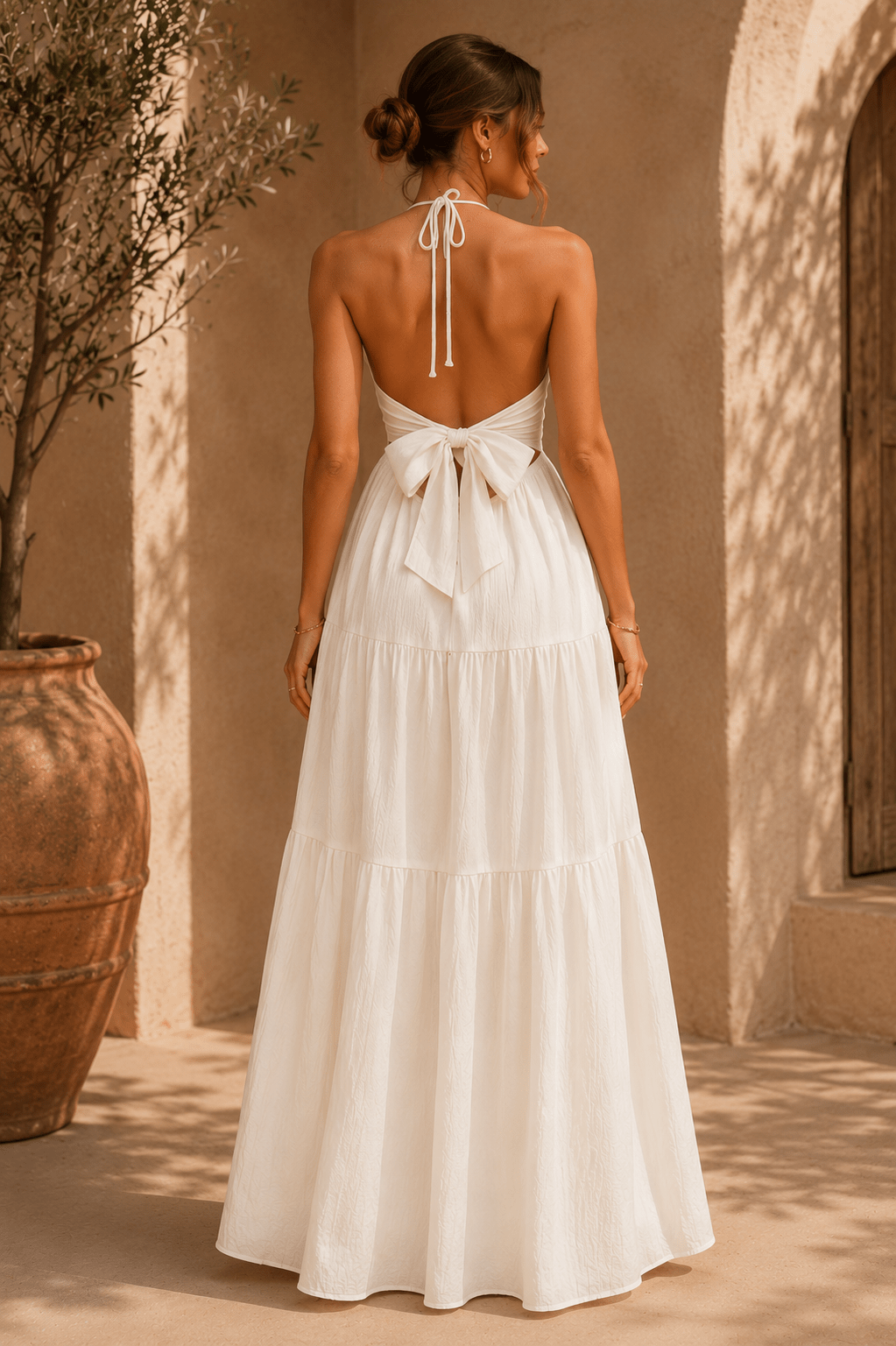 Sienna Gestuftes Maxikleid - 2