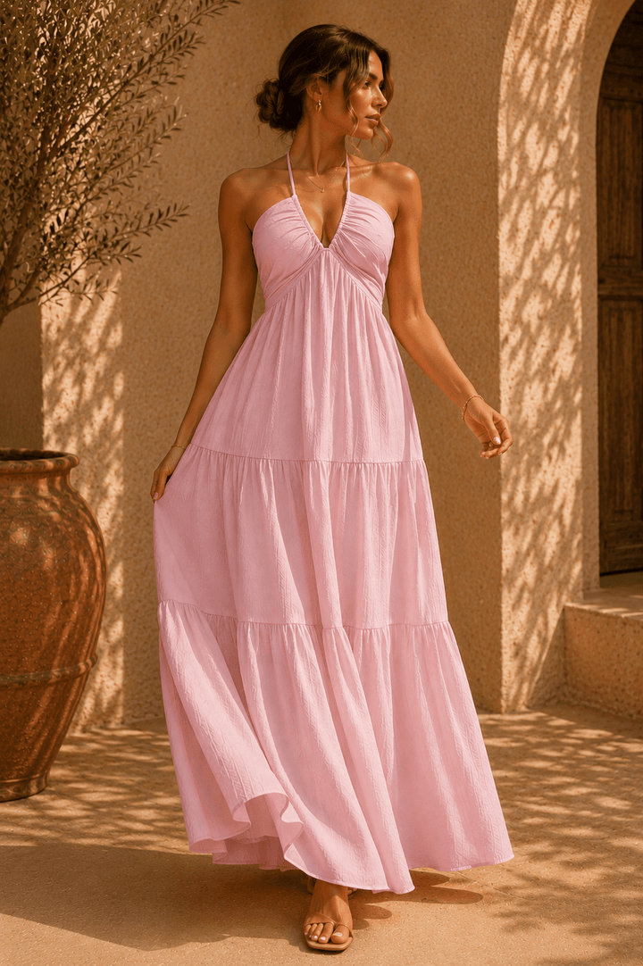 Sienna Gestuftes Maxikleid - 9