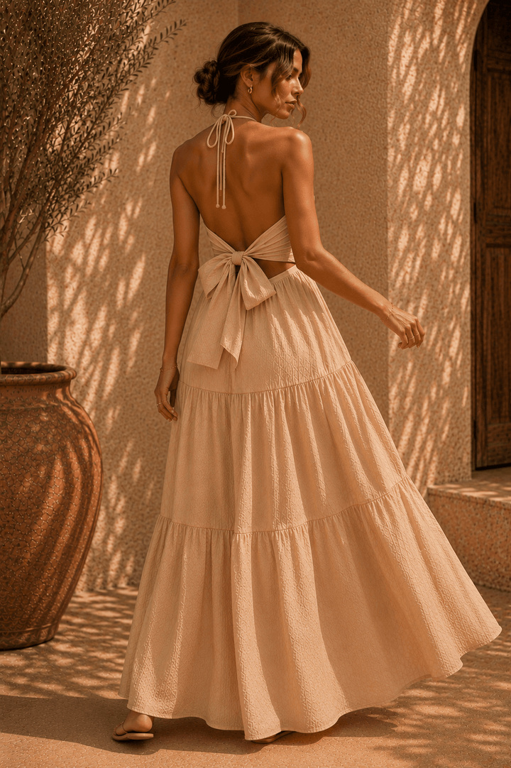 Sienna Gestuftes Maxikleid - 4