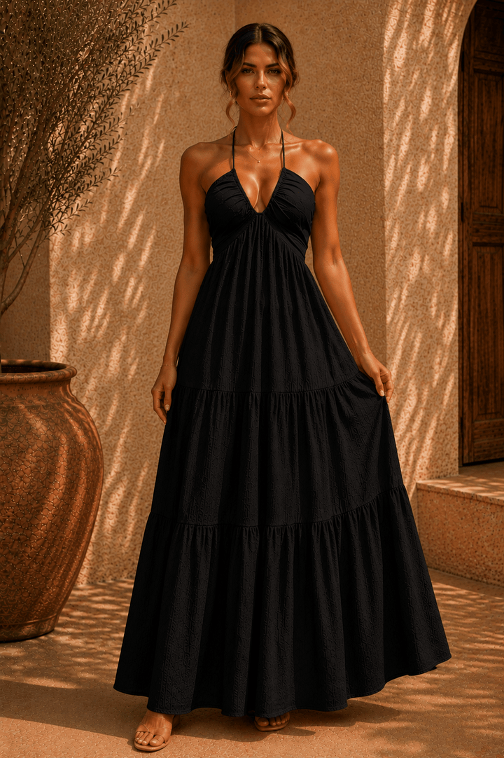 Sienna Gestuftes Maxikleid - 7