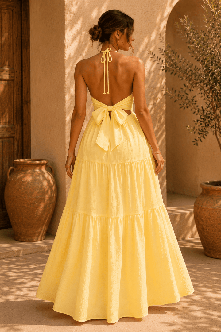 Sienna Gestuftes Maxikleid - 6