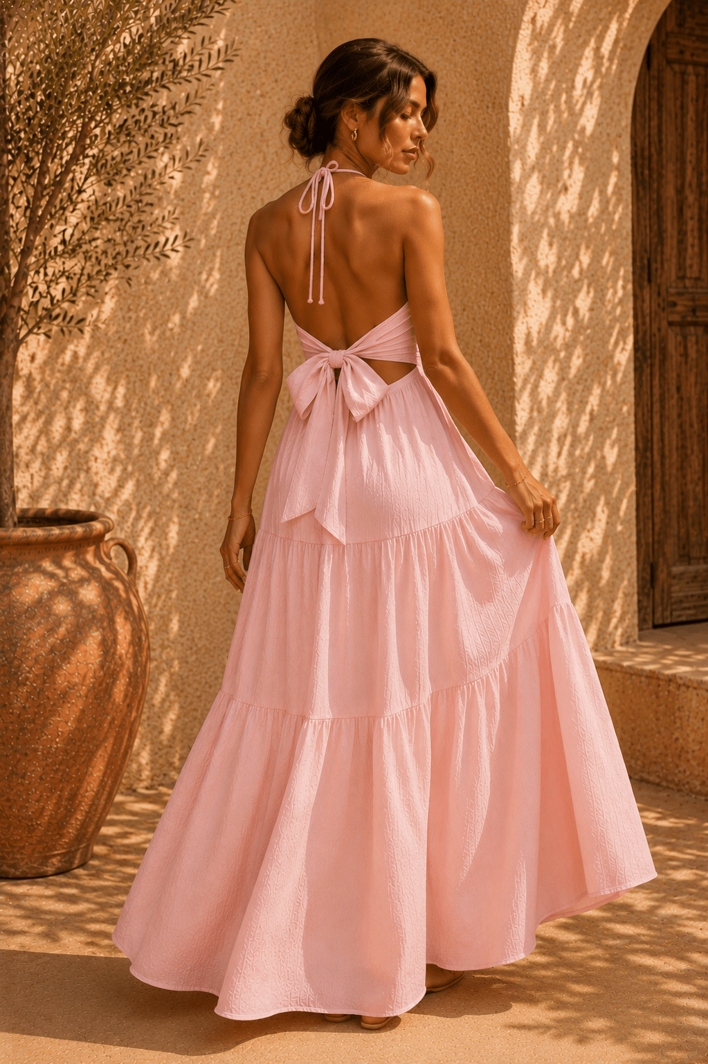 Sienna Gestuftes Maxikleid - 10