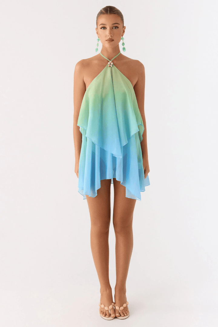 Solara Shell Halter Mini Dress - 4