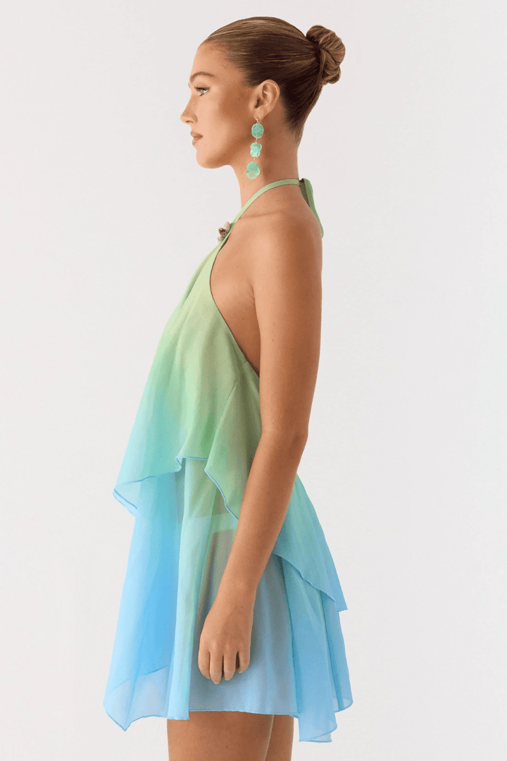 Solara Shell Halter Mini Dress - 5