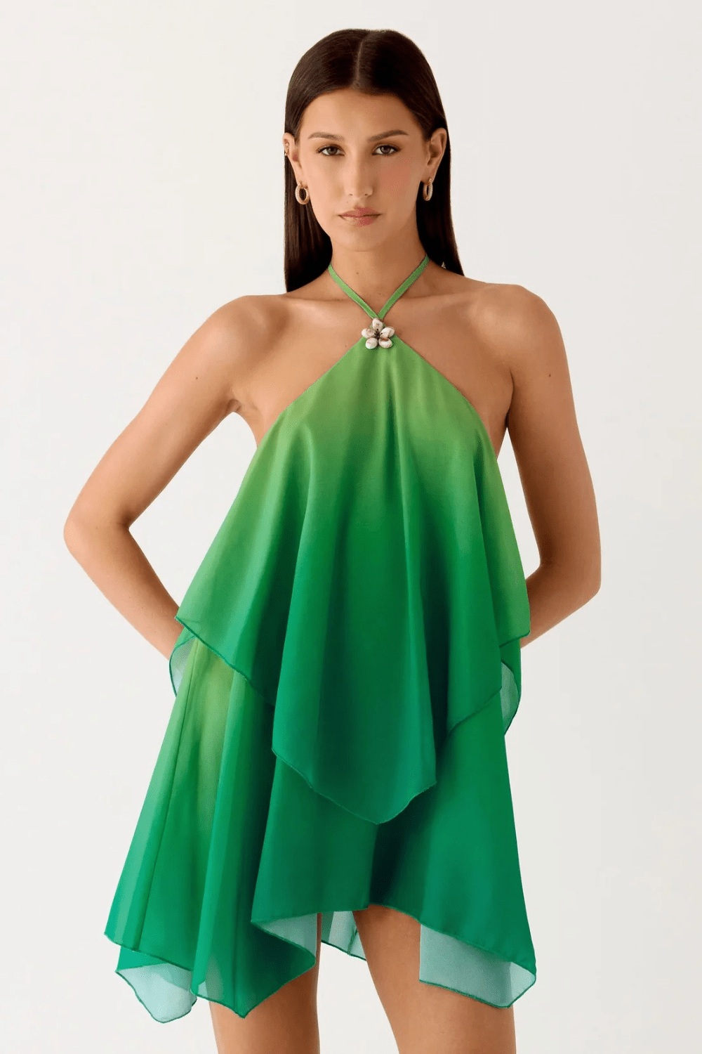 Solara Shell Halter Mini Dress - 7