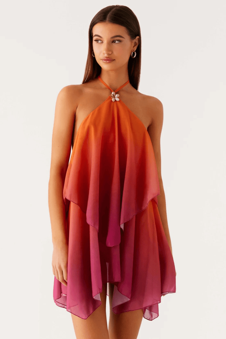 Solara Shell Halter Mini Dress - 2