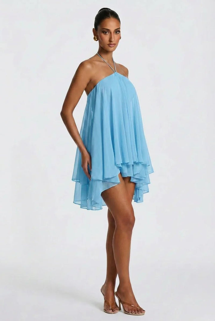Solene Rückenausschnitt Mini-Kleid - 9
