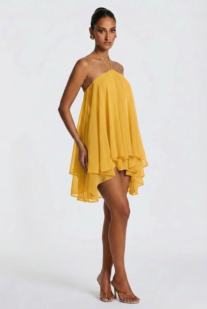 Solene Rückenaus Mini-Kleid - 11