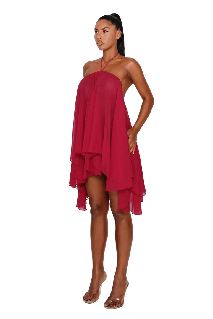 Solene Rückenaus Mini-Kleid - 4