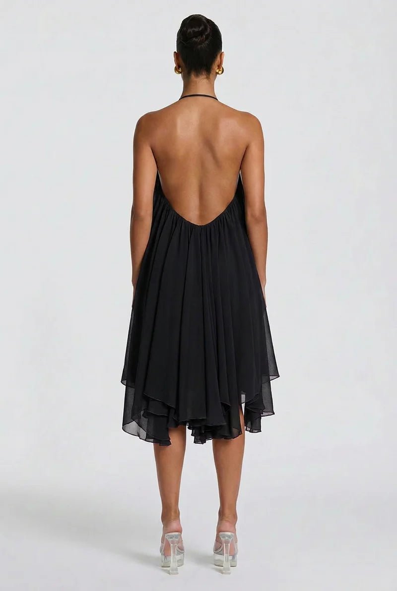 Solene Rückenausschnitt Mini Kleid - 8