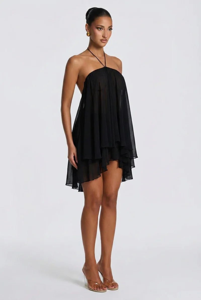 Solene Rückenaus Mini-Kleid - 7