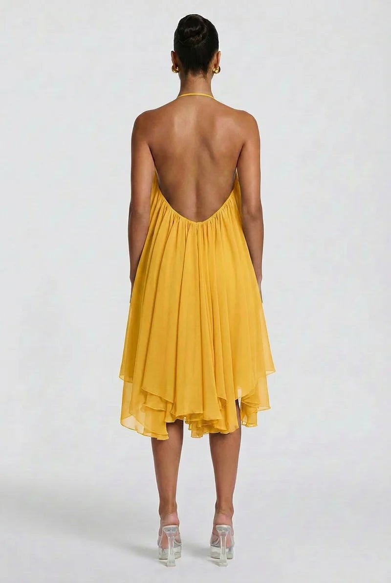Solene Rückenausschnitt Mini-Kleid - 12