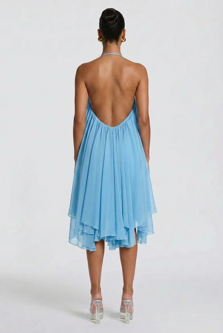 Solene Rückenaus Mini-Kleid - 10