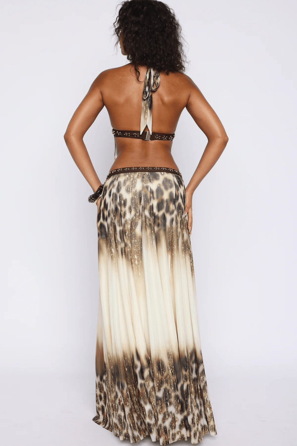 Soraya Beaded Halter Maxi Dress - 3
