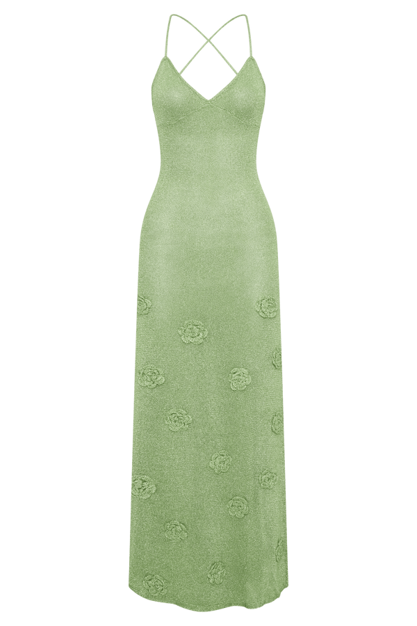 Suki Metallic Knit Maxi Dress - 8