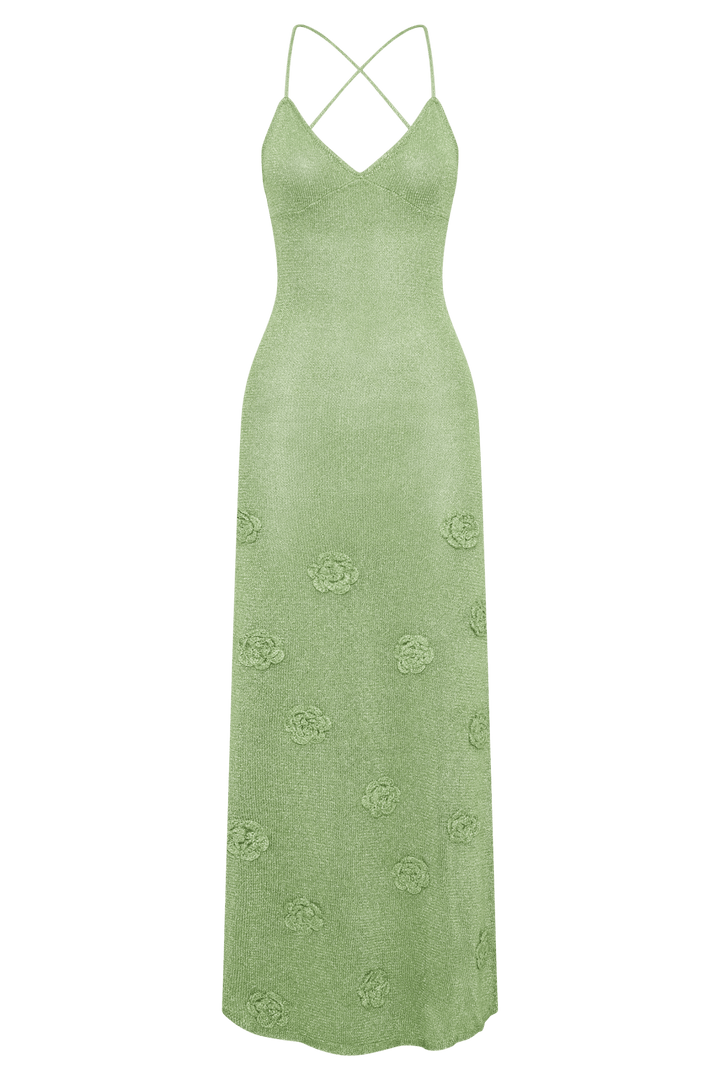 Suki Metallic Knit Maxi Dress - 8