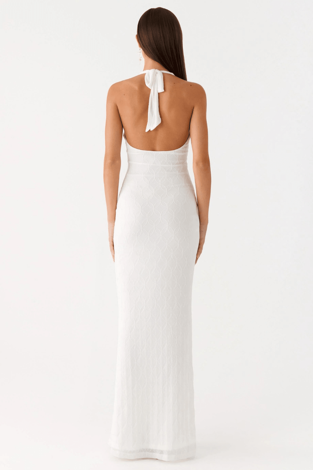 Valentina Ruched Open-Back Maxi Dress - 7