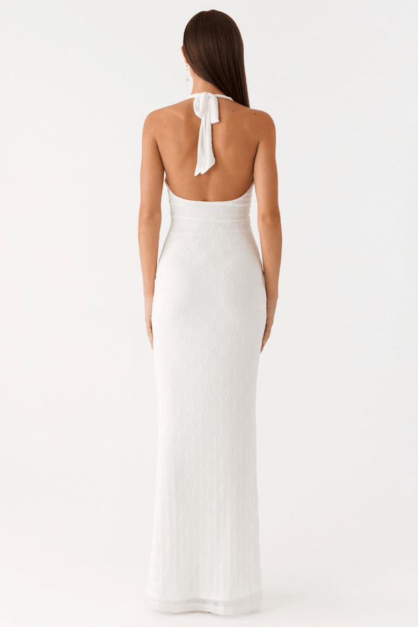 Valentina Ruched Open-Back Maxi Dress - 7